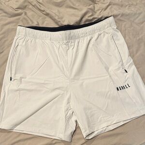 NOBULL Men's white Athletic Shorts